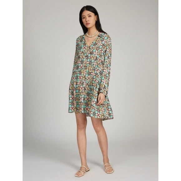 SALONI Dresses & Skirts - SALONI Jas B Dress In Flowering Tile